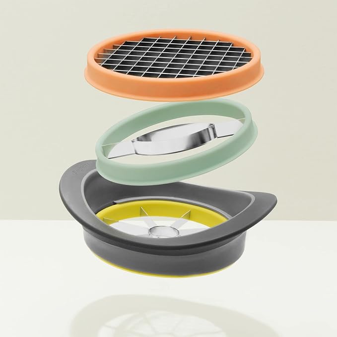 BergHOFF Leo All-in-1 Fruit and Vegetable Slicer Dicer Set, 19.5 x 18 x 6 cm, Multi-colour