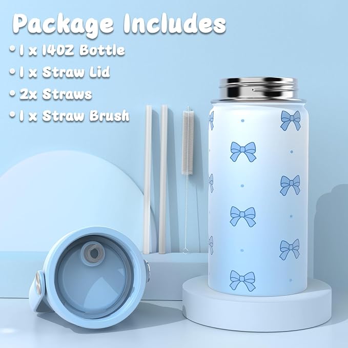 DIGOBAY Girls Backpack - Includes 14oz Insulated Water Bottle, Girls School Backpack Set with Lunch Bag & Pencil Case, Girl Teens for Elementary Preschool Middle School
