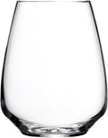 Luigi Bormioli Atelier Stemless Riesling Wine Glass, 14-Ounce, Set of 6