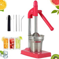 Cast Iron Juicer Hand Press, Heavy Duty Manual Juicer Stainless Steel Lemon Squeezer, for Fresh Orange Juice, Easy-to-Clean for Bar Kitchen