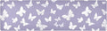 2 in 1 Table Runner Trivet for Hot Pots and Pans Heat Resistant Non Slip Waterproof 39 x 12 Inch Decorative Table Protector for Kitchen Countertop White Butterflies Purple
