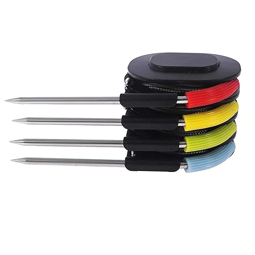SafBbcue Meat Probe, 4-Pack Compatible with Weber iGrill and Connect Smart Grilling Hub, Waterproof, Compatible with iGrill 2, 3 or Mini