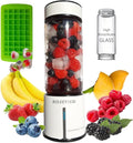 Portable Smoothie blender ROSEVIEW Glass bottle USB rechargeable mini Handheld Ice Shakes Cup 2 blend juicer Cordless Personal smoothies maker Fruit mixer