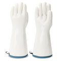 Silicone Gloves Heat Resistant Oven Mitt Barbecue Glove PPE Reusable Dishwashing Cleaning Glove Waterproof Cotton Lined Mitts Kitchen Gloves for Cooking Grilling Baking XL