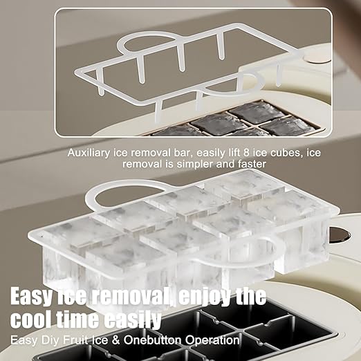 Mini Ice Maker Machine Counter Top for Home, Ice Ready in 10 Mins, Low Noise & Energy Saving, Easy to Clean, Portable Small Clear Ice Cube Maker for Kitchen (Purple #Name?)