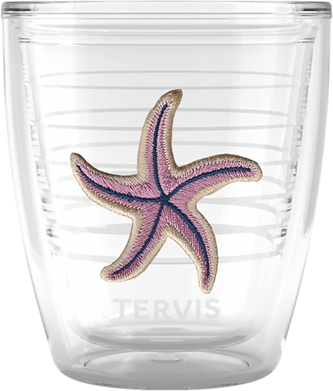 Tervis Beachcomber Collection Sea Star Made in USA Double Walled Insulated Tumbler Travel Cup Keeps Drinks Cold & Hot, 12oz, Sea Star