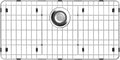 28-7/8’’ x 14-3/8’’ Sink Protectors for Kitchen Sink, Stainless Steel Kitchen Sink Protector, Sink Grate for Bottom of Kitchen Sink with Rear Drain, Sink Grid for Single Bowl Kitchen Sink