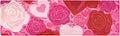2 in 1 Table Runner Trivet for Hot Pots and Pans Heat Resistant Non Slip Waterproof 39 x 12 Inch Decorative Table Protector for Kitchen Countertop Pink Hearts Roses Red Petals