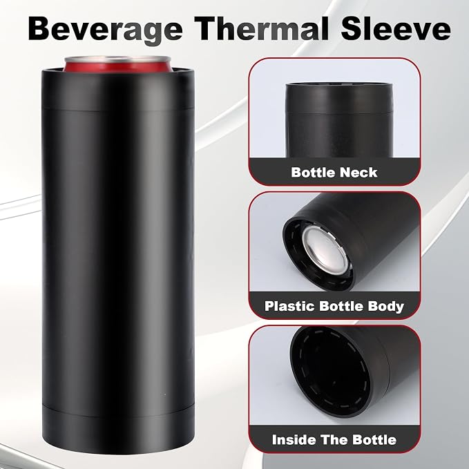 Double Tactical Can Holder, Ultra Chill System, Assault Tactical Insulation Sleeve Fits Two 12oz Slim Cans, 3D Printed for Beer Soda Drinks, Easy Reload for Parties Tailgates (Black)