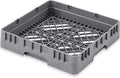 Aurelema 1 Pack Commercial Dishwasher Tray Rack, Commercial Dish Drying Rack, Polypropylene Full Size Flatware Tray for Hotel Canteen Kitchen Restaurant Tableware Plate and Bowl (Basic,Gray)