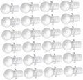 24pcs Glass Ball Bottle Stoppers Portable Wine Saver with Sealing for Aromatherapy Perfume Oil Dispenser Bottles Lightweight Reusable Decorative Caps for Home and Travel