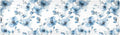 Trivet Table Runner Heat Resistant 230F for Hot Dishes Pots Plates Kitchen Dining Table Protector Decorative 39.37 X 11.8 Inch Blue Watercolorful Flower