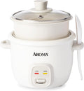 AROMA® CoreCoat Rice Cooker with Pop-Up Food Steaming Basket (4 Cups Cooked, 2 Cups Uncooked, 1 Qt)