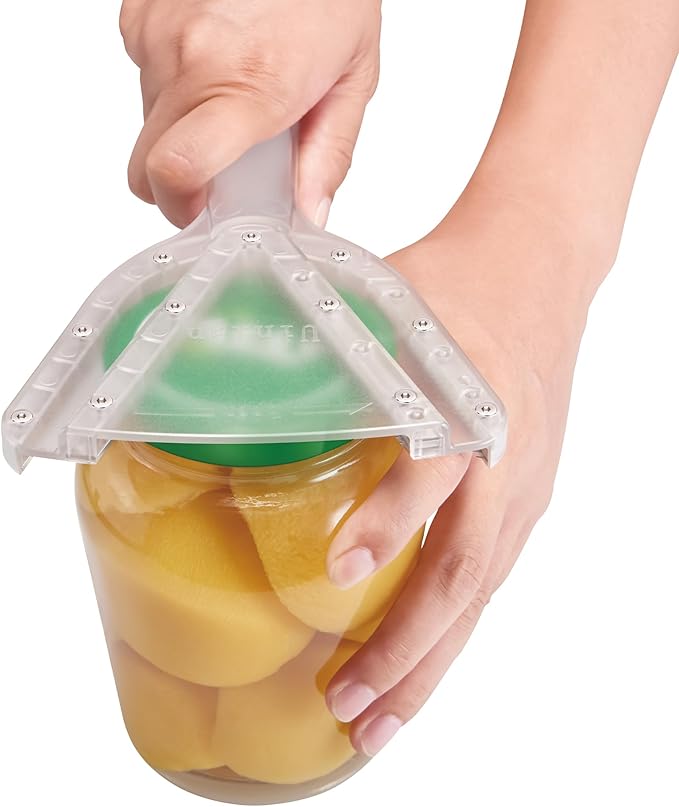 Uinxan Jar Opener for Weak Hand & Seniors with Arthritis,Easy Twist Off Bottle Caps,Patent | Unique Kitchen Gadgets,Handheld Lid Top Open for Elderly/Women/Men (Purple)