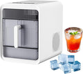 Clear Ice Maker, Makes 12 Ice Cubes in 10 Mins, Portable Self-Cleaning Countertop Ice Maker, Suitable for Whiskey, Vodka, Cocktails, Beer, Juice, Drinks and More