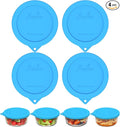 Sophico Silicone Storage Lids Cover Replacement for Pyrex Freshlock and SNAPWARE 4CUP(7201R), Round Glass Bowls Containers Set, Airtight Lids, 4 Pack