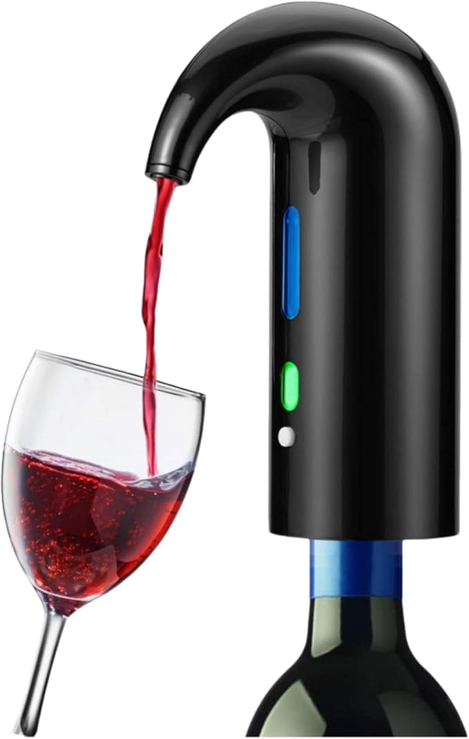 Yomety Electric Wine Aerator, Electric Wine Decanter Wine Dispenser Wine Pourer, Wine Accessories Sprout Pourer and Wine Gifts for Wine Lovers