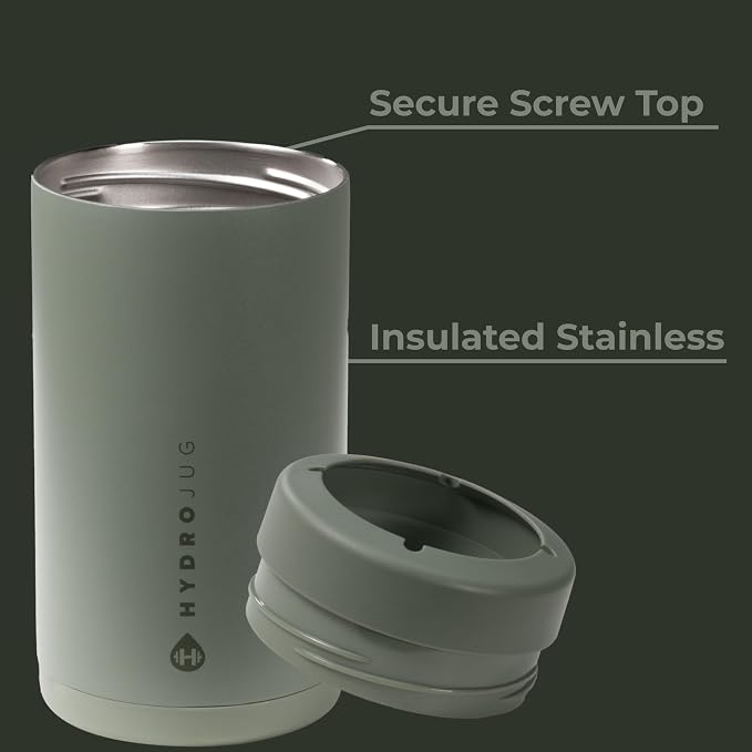 HydroJug Tall Can Cooler 16 oz, Stainless Steel Can Holder, Courtyard