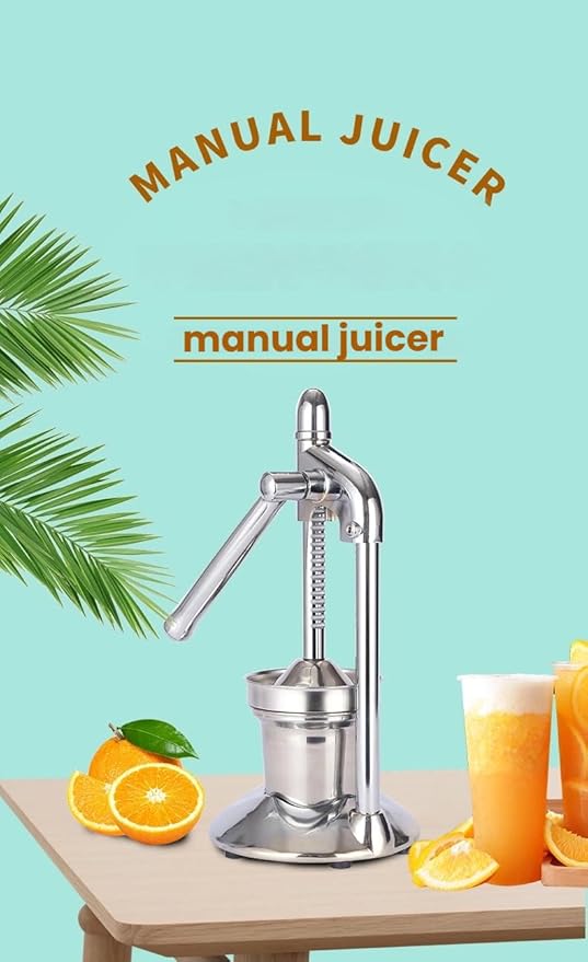 Cast Iron Juicer, Cast Iron Juicer Hand Press, Heavy Duty Hand Press Juice Extractor for Fresh Lemonade Orange Juice, Home and Kitchen Essentials, Easy to Use