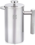 French Press Coffee Maker – 2 Cups Small Stainless Steel Coffee Maker Double Walled French Press 750ML/24OZ