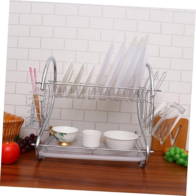 Zerodeko Dish Drying Rack Over The Sink Dish Drying Rack Organizer Storage Holder Chopsticks Cup Holder