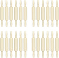 24 Pack Wood Small Rolling Pin for Kids, 7.9 Inch Kids Rolling Pin for Home Kitchen