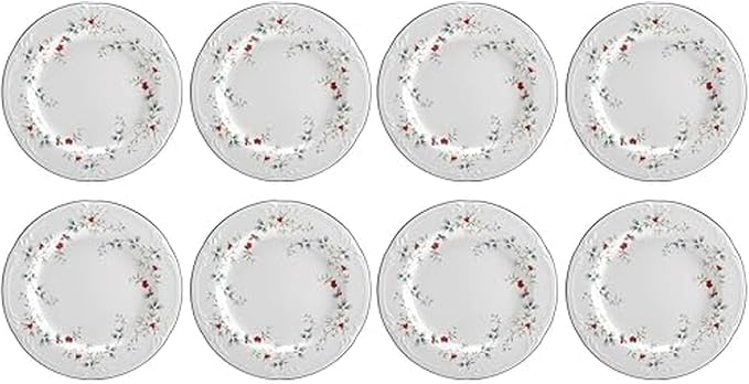 Pfaltzgraff Winterberry Salad Plates (8-Inch), Green | (Pack of 8)