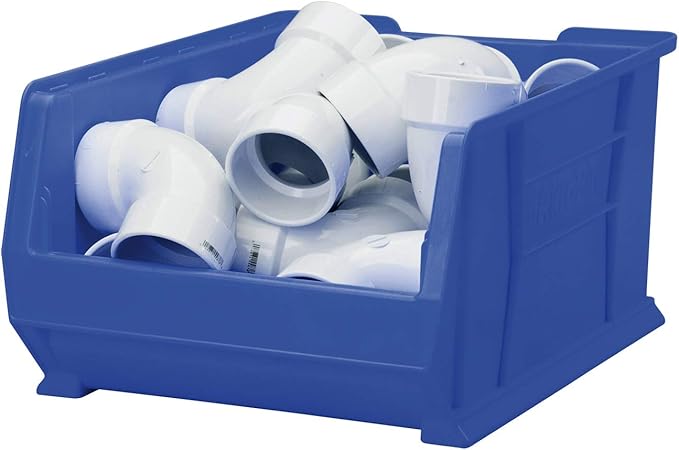 Akro-Mils 30288 Super-Size AkroBins Plastic Storage Bins, Space-Saving Stackable Bins for Garage, Classroom, Warehouse Organization, 24" L x 16" W x 11" H, Blue, 1-Pack