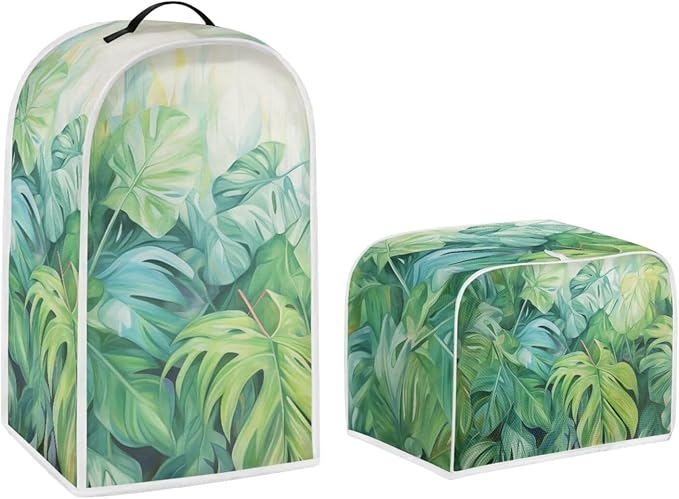 Palm Tree Dust Cover for Kitchen Blender, Toaster, Bread Maker - Washable, Dustproof Kitchen Appliance Protection Accessories