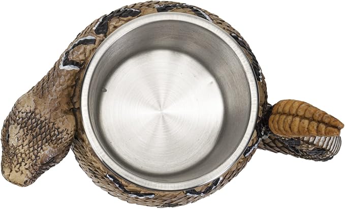 SUMMIT COLLECTION Rattlesnake Coffee Mug Cup 16 fl oz Diamondback Rattler Beer Tankard