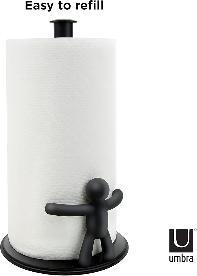 Umbra Buddy Countertop Paper Towel Holder, Black