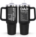 LHSCVUFASC Fathers Day Gift for Dad from Daughter, Son - Birthday Christmas Tumbler Gifts for Husband Dad - Best Ever Dads Gifts Ideas for New Daddy - 40 Oz Stainless Steel Tumbler Coffee Cup