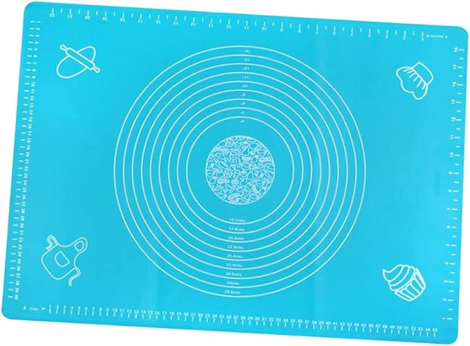 2xSilicone Cooking Mat Non Stick Oven Baking MatTray Sheet Pan Cookware Blue, 5 Pcs