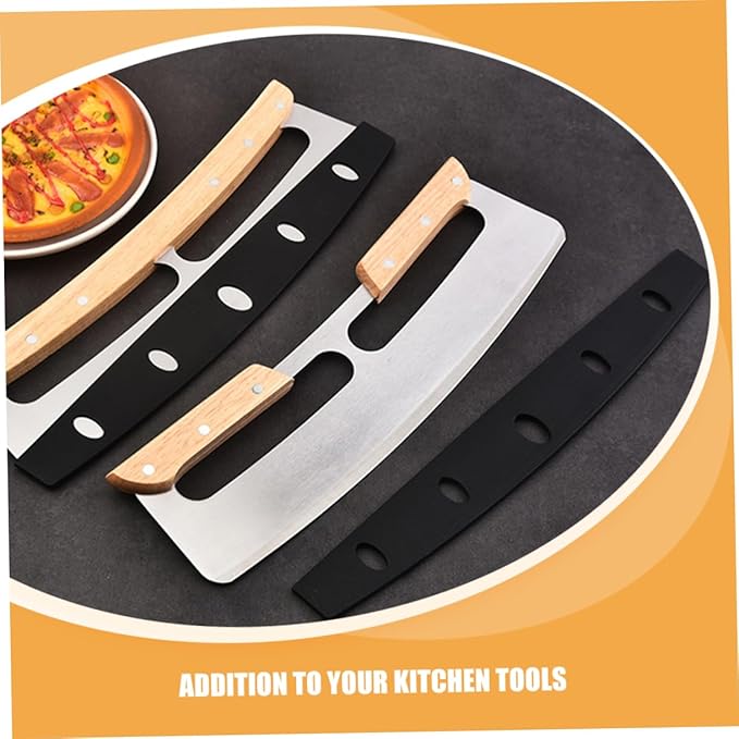 10Pcs Pizza Cutter Blade Cover Half Round Edge Guard Knife Protector for Cutting Portable Sheath for Kitchen Camping Bbq and Picnic Use
