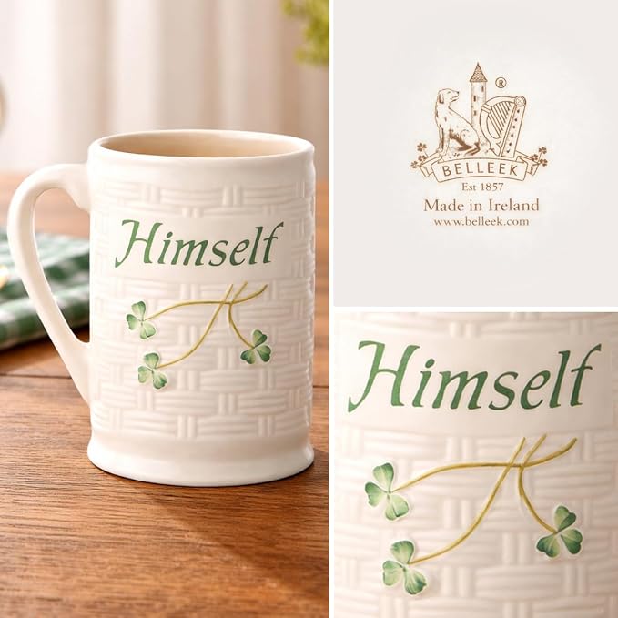 Belleek Classic Himself Mug | Fine Parian China | Made in Ireland
