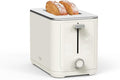 Martha Stewart 2 Slice Toaster, 10 Shade Settings with Defrost, Cancel, Bagel & Gluten-Free, Extra-Wide Self-Centering Slots for Waffles & Artisan Bread, Removable Crumb Tray, Cord Wrap, Linen Cream
