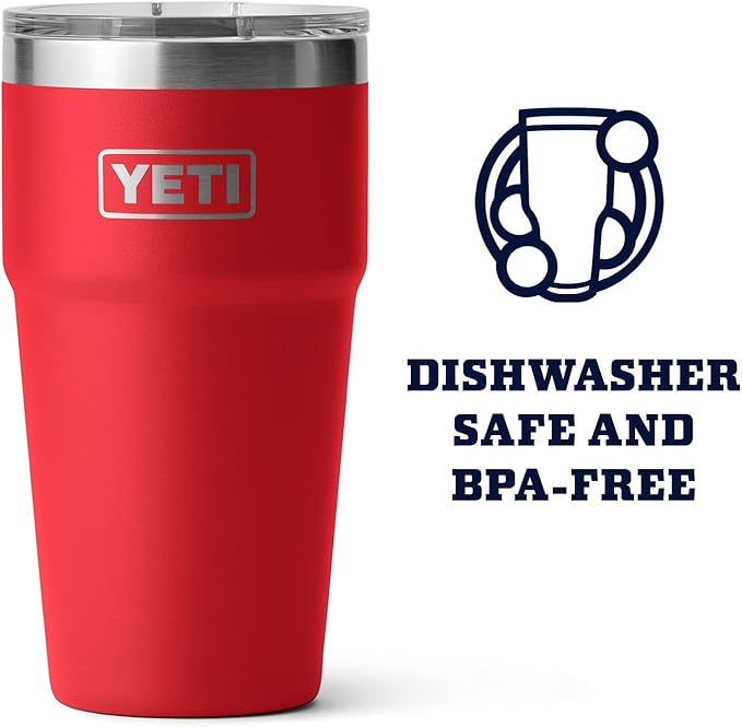 YETI Rambler Stackable Pint, Vacuum Insulated, Stainless Steel with MagSlider Lid