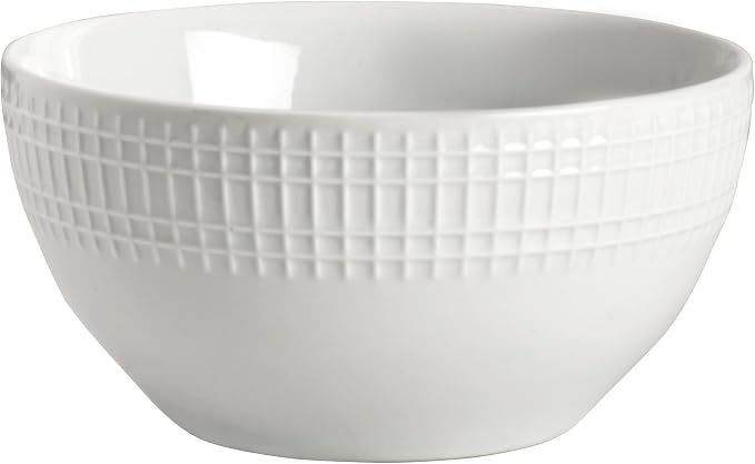 Everyday White Dillan 12 piece Dinnerware Plate Bowl Set, Service for 4