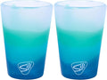 Silipint 1.5oz Silicone Shot Glasses – Pack of 2 Unbreakable, BPA-Free, Non-Toxic, Dishwasher & Freezer Safe Cups – Colored Shot Glasses for Cold Beverages, Cocktails, Travel, Party (Mountain Air)