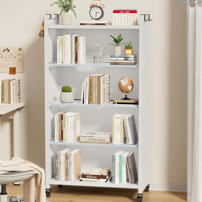 Adjustable Wardrobe Shelves, 11.8''Width Closet Shelf with Seamless Sticker, Large Metal Shelf Organizer System for Kitchen, Cupboard, Under Sink, 3 Pack