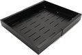 GOTOTOP Black Minimalist Expandable Pull Out Drawer Kitchen Cabinet Organizer with Adhesive Film