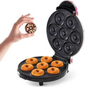 Dash Mini Donut Maker Machine for Kid-Friendly Breakfast, Snacks, Desserts & More with Non-stick Surface, Makes 7 Doughnuts, Donut Print