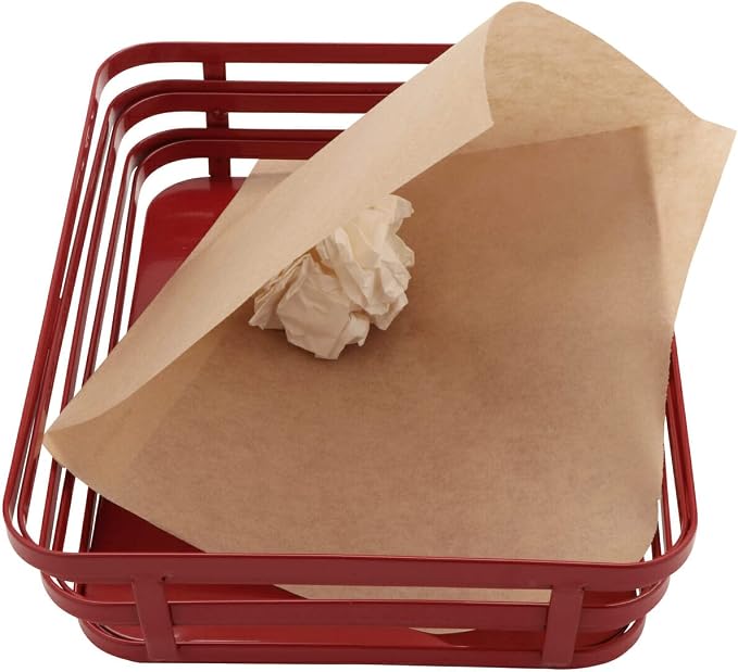 G.E.T. 4-T4000 Brown Cone Basket Liner / Deli Wrap Paper / Double Open Bag Paper Food-Safe Tissue Liners Collection (Pack of 2000)