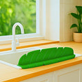 Silicone Kitchen Sink Splash Guard Banana Leaf Shape – Colorful Silicone Sink Splash Guard with Suction Cups, Water Protector for Small Kitchen Sink, Bathtub & Counter by Giftly Moment
