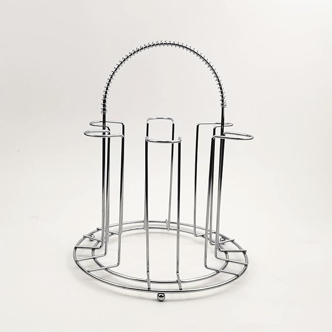 TOPINCN Stainless Steel Cup Bottle Drying Rack, Drinking Glass and Sports Bottle Drainer Rack,Stand Cup Dish Holder and Dryer Rack