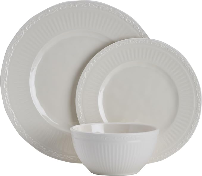 Mikasa Italian Countryside 12 Piece Melamine Outdoor Dinnerware Set, Service for 4