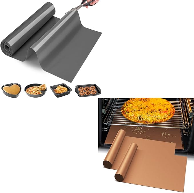Silicone Oven Liners + Cut to Size SIlicone Baking Mat Roll