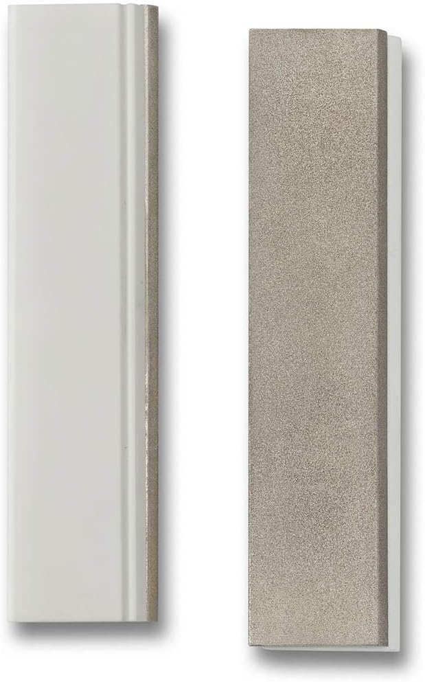 Spyderco 303F 3-In by 8-In Pocket Sharpening Stone with Suede Case- Fine | One Piece High-Alumina Ceramic, Perfect Carry-Anywhere Sharpeners