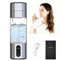 Hydrogen Water Bottle Generator, Portable Rechargeable Ionizer Machine with SPE/PEM Technology, Certified H2 Athletic Hydration, Health Care Gift for Family/Friends/Husband/Wife (Silver, 208ml)