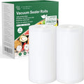 Vacuum Sealer Bags for Food, 8 Inch 50 Feet Custom Size 2-pack | Heavy Duty BPA-free Vacuum Sealer Bags Rolls for Food Saver, Freezer Food Storage, Seal a Meal, Sous Vide, Meal Prep